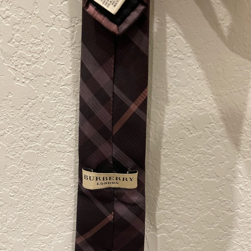 Purple Burberry tie
